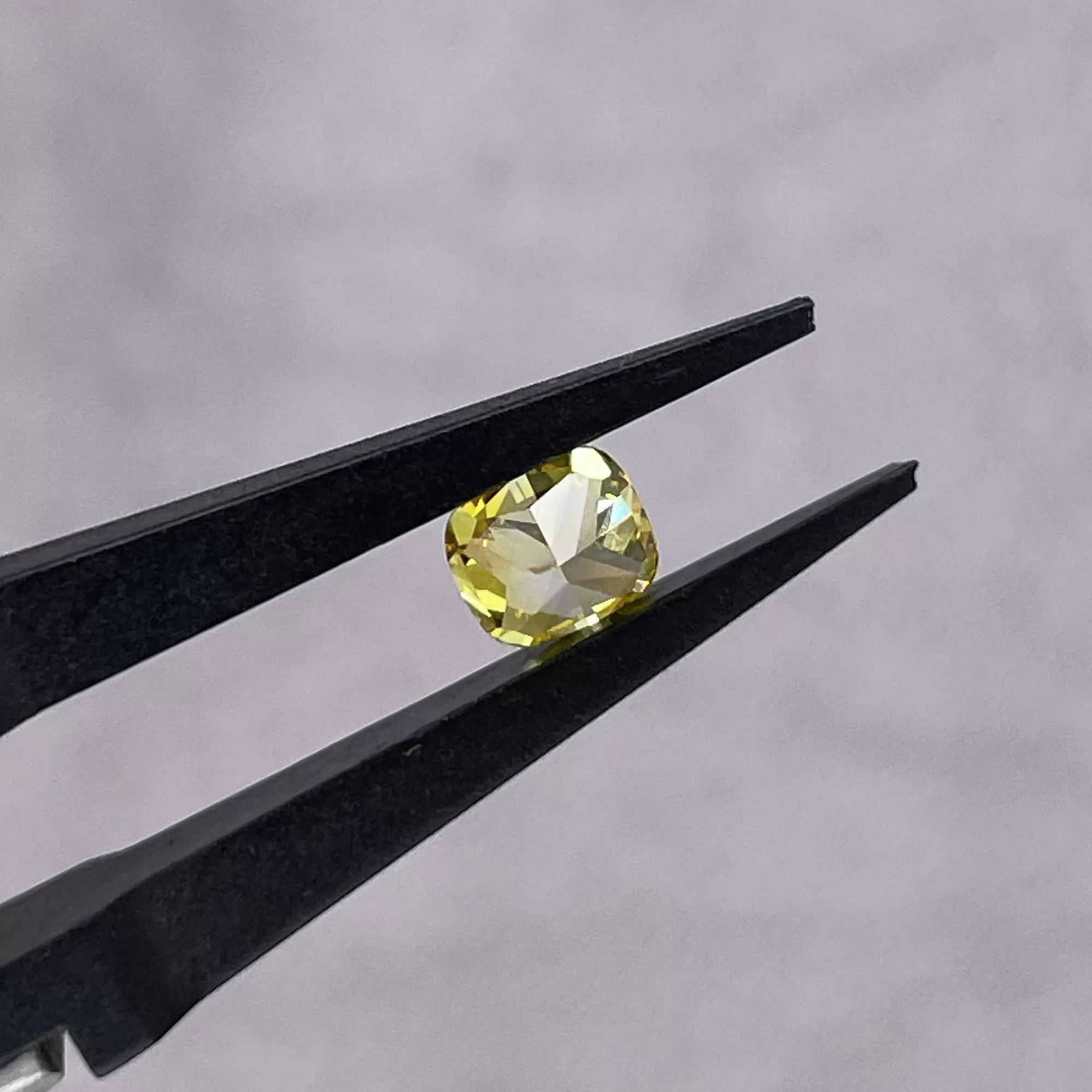 0.27ct to 2.19ct Yellow Color Cushion Cut Lab Grown Diamond