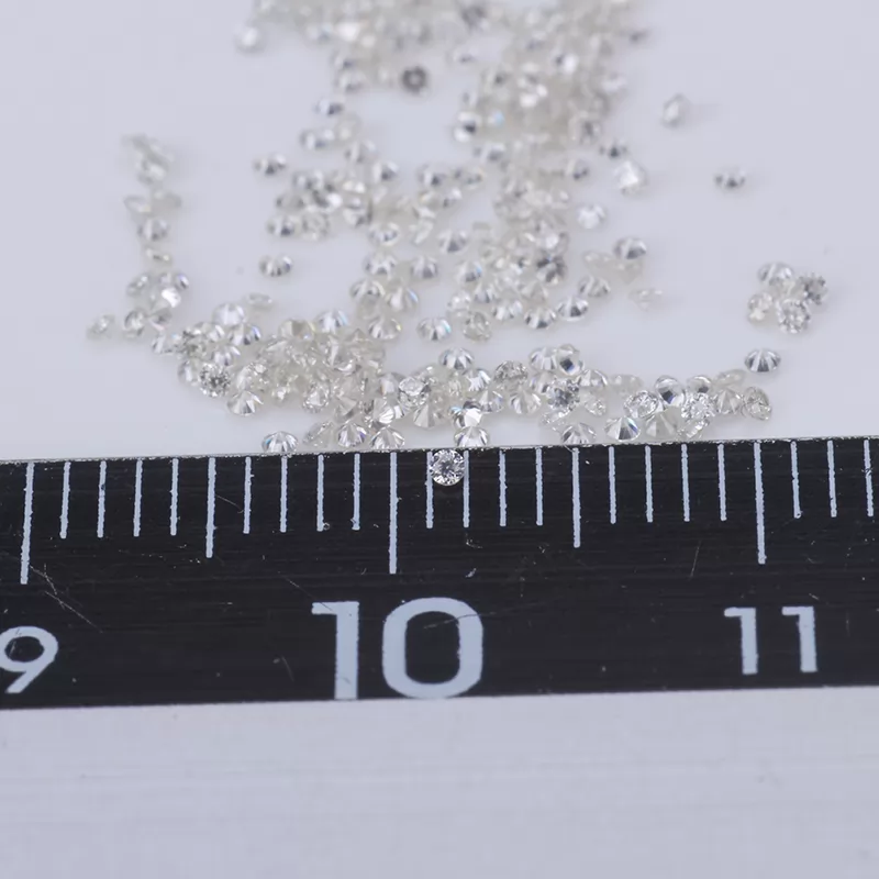 1mm DEF Round Brilliant Cut Melee Moissanite