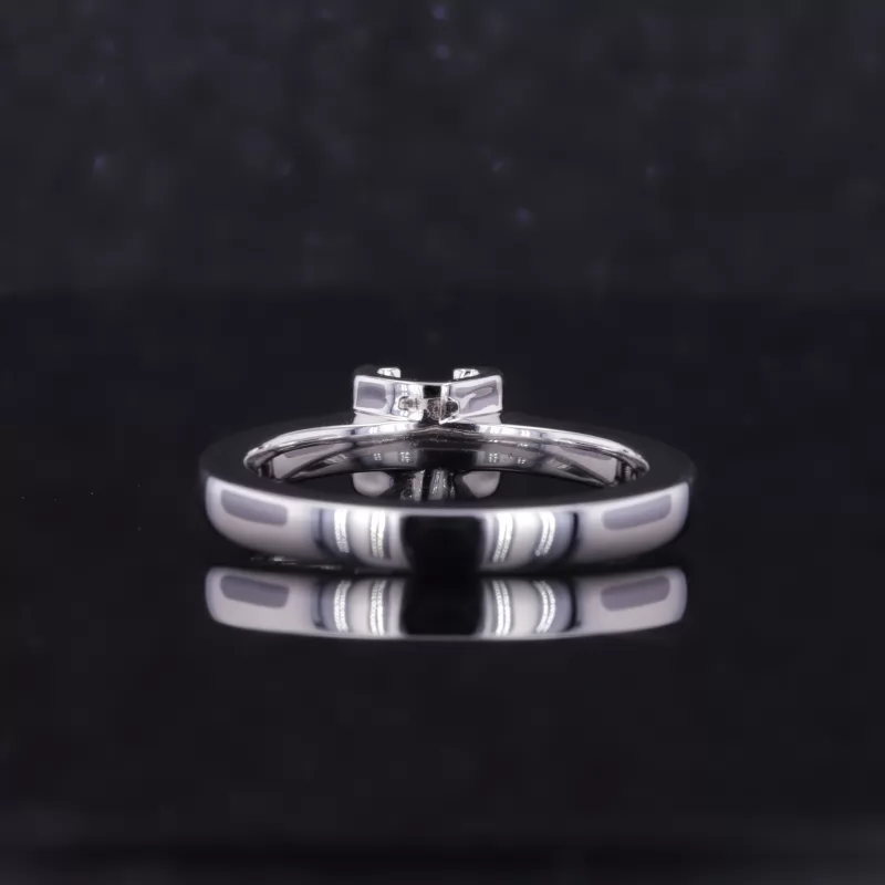 3.5mm Round Brilliant Cut Lab Grown Diamond S925 Sterling Silver Tension Set Engagement Ring