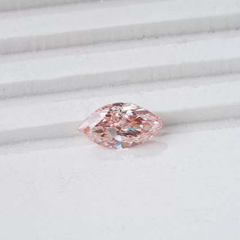 Pink Color 4.5×8.5mm Marquise Cut HPHT Lab Grown Diamond