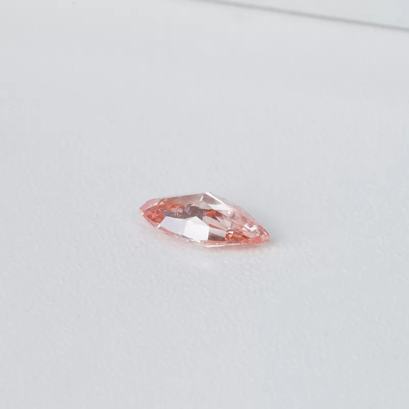 Pink Color 3.2×6.6mm 0.305ct Marquise Cut HPHT Lab Grown Diamond