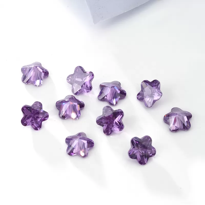 Flower Shape Cubic Zirconia