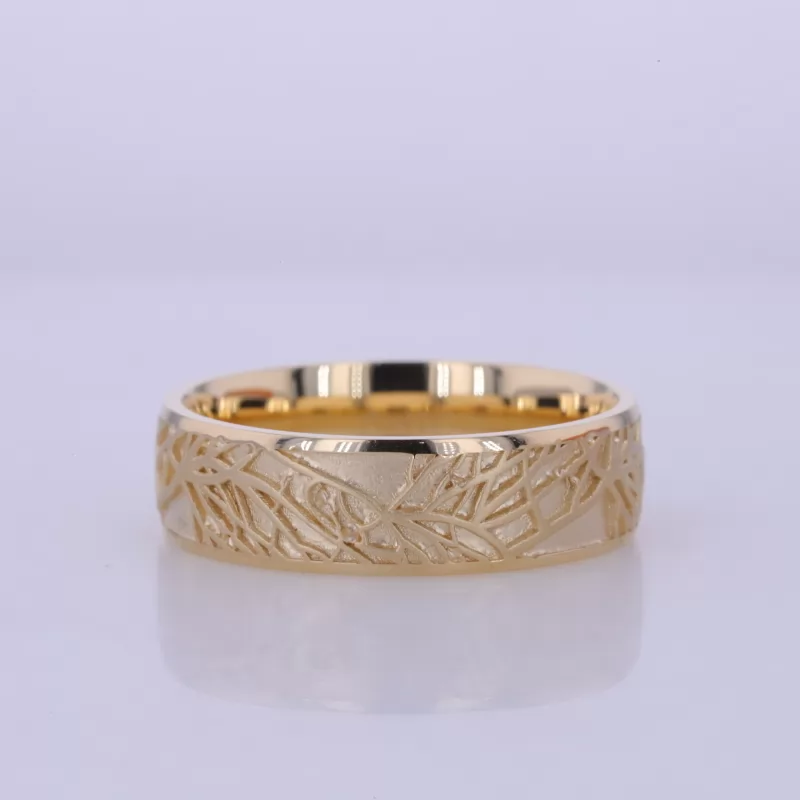 10K Yellow Gold Vintage Script Ring