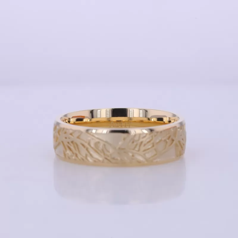 10K Yellow Gold Vintage Script Ring