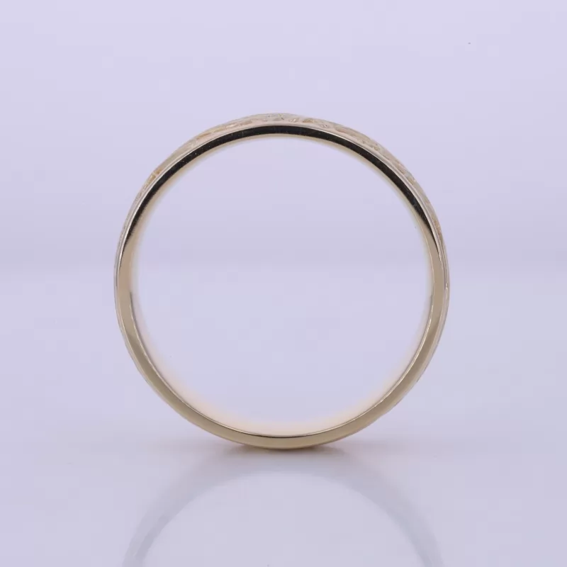 10K Yellow Gold Vintage Script Ring