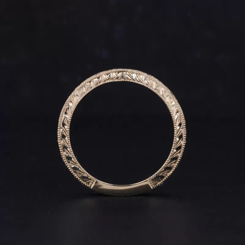 10K Yellow Gold Vintage Script Ring