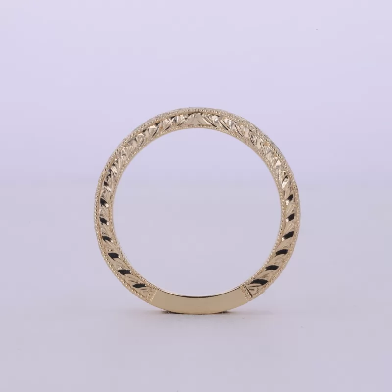 10K Yellow Gold Vintage Script Ring