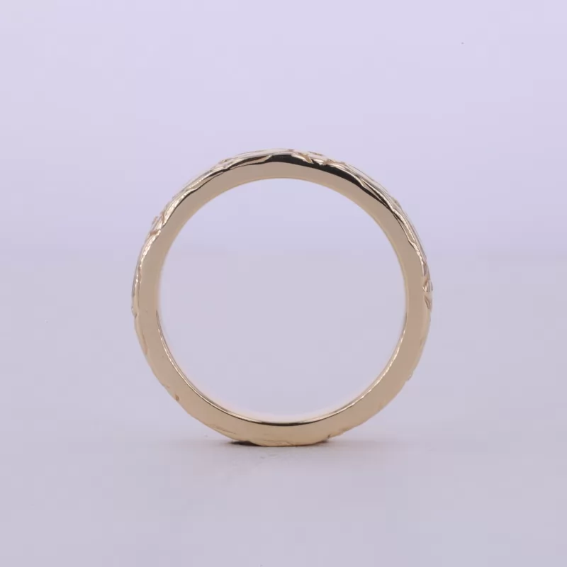 10K Yellow Gold Vintage Script Ring